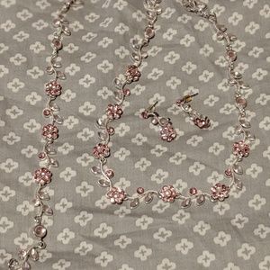 Rose necklace set